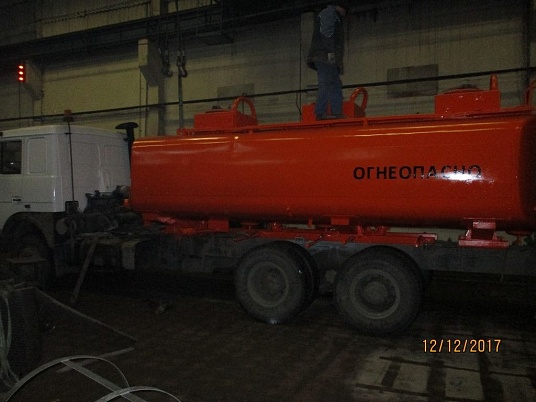 Окраска бензовоза 17 м3