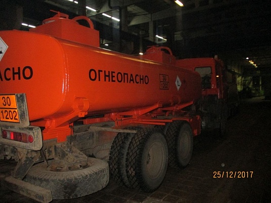 Окраска бензовоза 10 м3