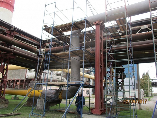Окраска газовой трубы