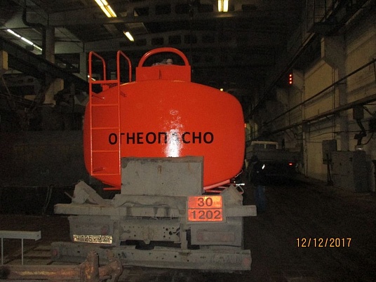 Окраска бензовоза 17 м3